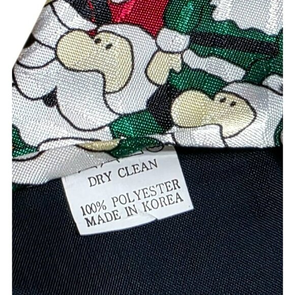 Santa Claus Neck Tie Steven Harris Green Suit Christmas Ziggy Face Holiday Party - Picture 4 of 6